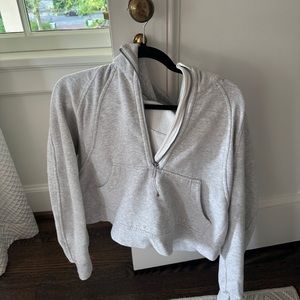 Gray Lulu Scuba Hoodie